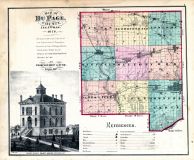 County Map, DuPage County 1874
